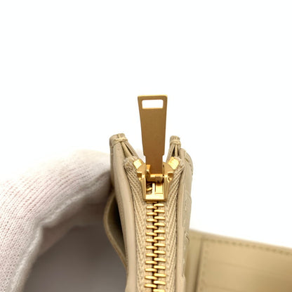 【中古品】【レディース】 BOTTEGA VENETA ボッテガ・ヴェネタ カセット 三つ折りファスナーウォレット 財布 181-260427-ts-02-otoh カラー：ベージュ 万代Net店