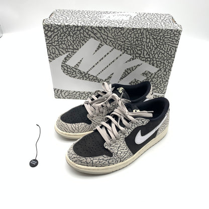 【中古美品】【メンズ】 NIKE ナイキ CZ0790-001 AIR JORDAN 1 RETRO LOW OG "BLACK CEMENT" スニーカー 靴 160-260618-st-07-otoh カラー：ブラック／モスリン－テックグレー/ホワイト 万代Net店