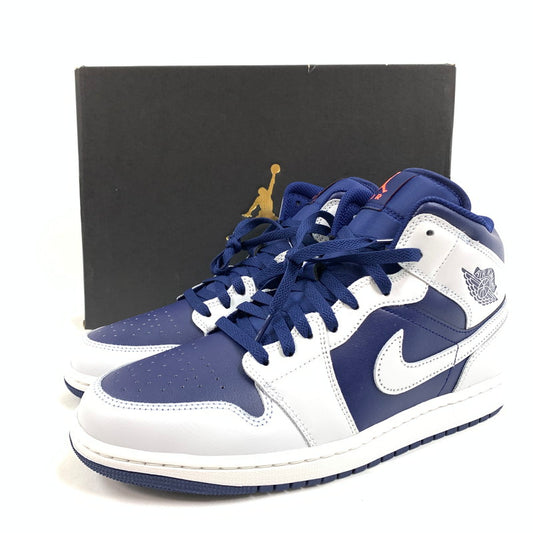 【中古美品】【メンズ】 NIKE ナイキ DQ8426-403 AIR JORDAN 1 MID "BLUE VOID" スニーカー 靴 160-260505-st-10-otoh カラー：ブルーボイド/サミットホワイト/ホットラバ/ピュアプラチナム 万代Net店