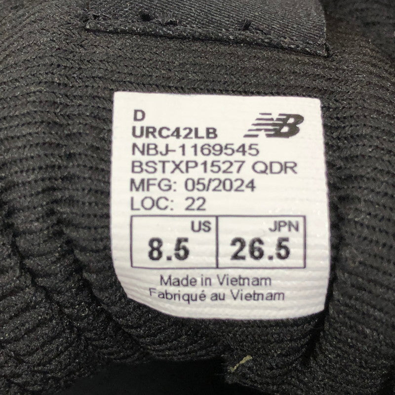 【中古美品】【メンズ】 NEW BALANCE ニューバランス URC42LB スニーカー 靴 162-260506-st-03-otoh カラー：ブラック 万代Net店
