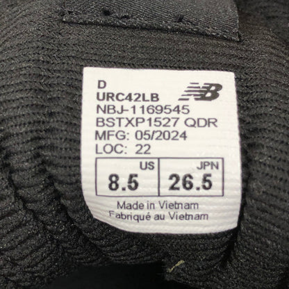 【中古美品】【メンズ】 NEW BALANCE ニューバランス URC42LB スニーカー 靴 162-260506-st-03-otoh カラー：ブラック 万代Net店