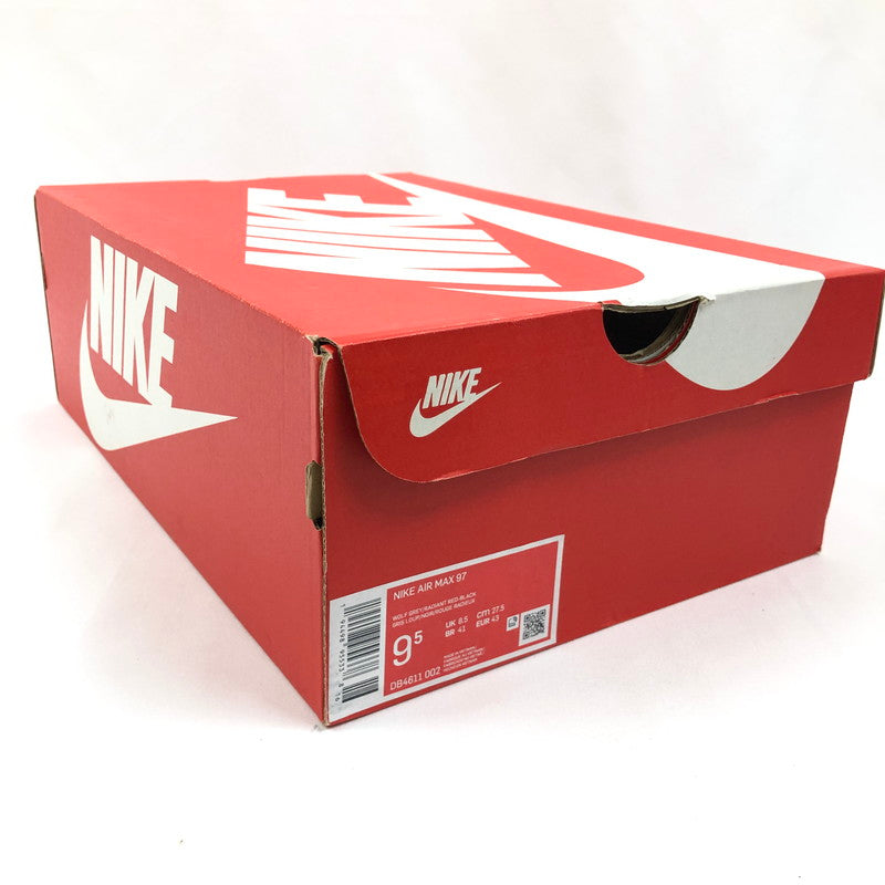 【中古美品】【メンズ】 NIKE ナイキ DB4611-002 AIR MAX 97 スニーカー 靴 160-260506-st-02-otoh カラー：ウルフグレー/ラディアンレッド/ブラック/ホワイト 万代Net店