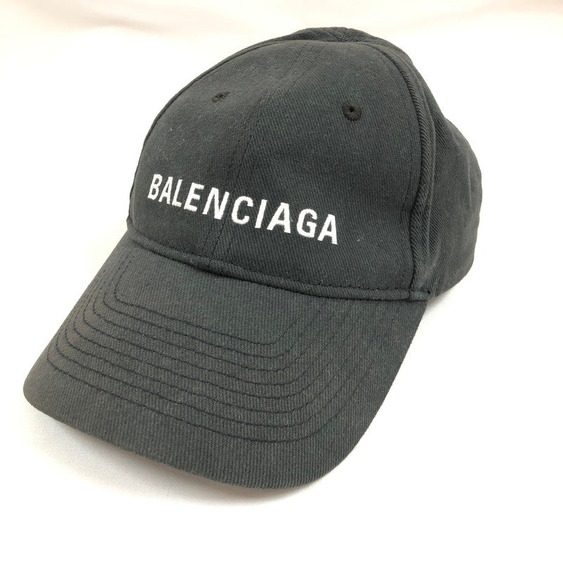 【中古品】【メンズ】 BALENCIAGA バレンシアガ ブラックキャップ 帽子 185-260820-sm-02-otoh カラー：ブラック 万代Net店
