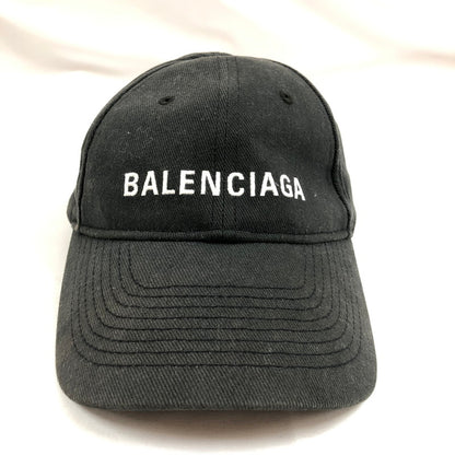 【中古品】【メンズ】 BALENCIAGA バレンシアガ ブラックキャップ 帽子 185-260820-sm-02-otoh カラー：ブラック 万代Net店