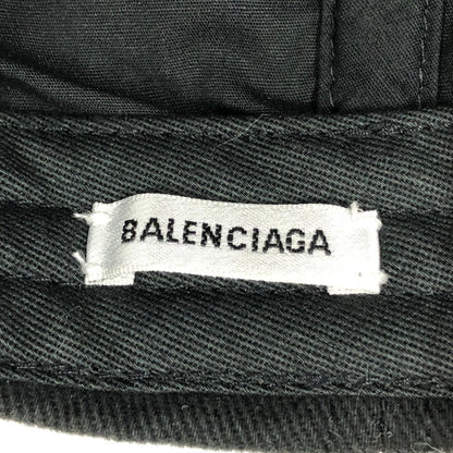 【中古品】【メンズ】 BALENCIAGA バレンシアガ ブラックキャップ 帽子 185-260820-sm-02-otoh カラー：ブラック 万代Net店