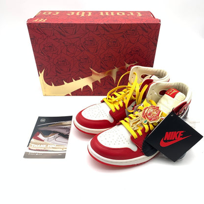【中古美品】【メンズ】 NIKE×TEYANA TAYLOR ナイキ テヤナ・テイラー FJ0604-601 AIR JORDAN １ HIGH ZOOM CMFT ２”GYM RED” スニーカー 靴 160-260601-st-11-otoh カラー：ムレッド/サミットホワイト/ブラック 万代Net店