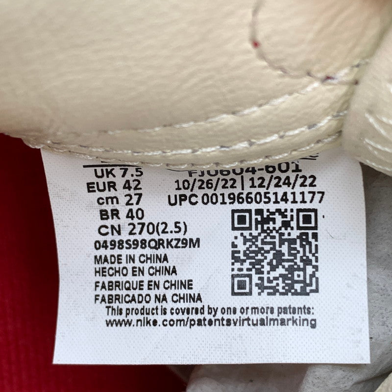 【中古美品】【メンズ】 NIKE×TEYANA TAYLOR ナイキ テヤナ・テイラー FJ0604-601 AIR JORDAN １ HIGH ZOOM CMFT ２”GYM RED” スニーカー 靴 160-260601-st-11-otoh カラー：ムレッド/サミットホワイト/ブラック 万代Net店