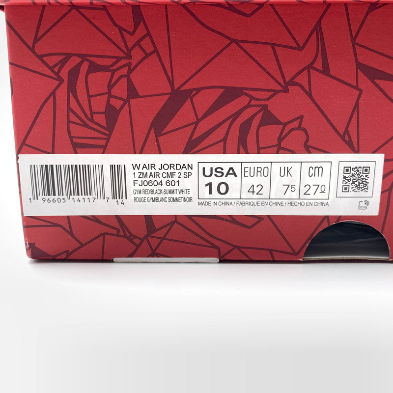 【中古美品】【メンズ】 NIKE×TEYANA TAYLOR ナイキ テヤナ・テイラー FJ0604-601 AIR JORDAN １ HIGH ZOOM CMFT ２”GYM RED” スニーカー 靴 160-260601-st-11-otoh カラー：ムレッド/サミットホワイト/ブラック 万代Net店