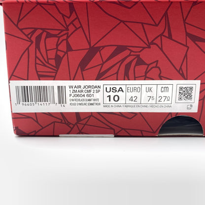 【中古美品】【メンズ】 NIKE×TEYANA TAYLOR ナイキ テヤナ・テイラー FJ0604-601 AIR JORDAN １ HIGH ZOOM CMFT ２”GYM RED” スニーカー 靴 160-260601-st-11-otoh カラー：ムレッド/サミットホワイト/ブラック 万代Net店