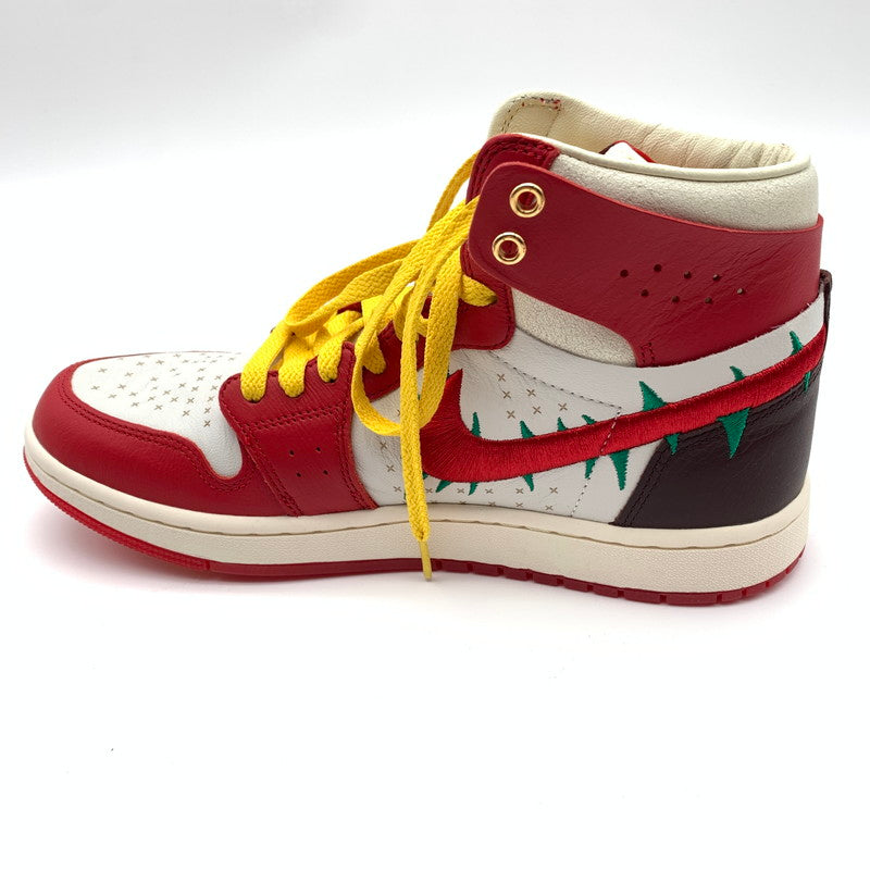 【中古美品】【メンズ】 NIKE×TEYANA TAYLOR ナイキ テヤナ・テイラー FJ0604-601 AIR JORDAN １ HIGH ZOOM CMFT ２”GYM RED” スニーカー 靴 160-260601-st-11-otoh カラー：ムレッド/サミットホワイト/ブラック 万代Net店