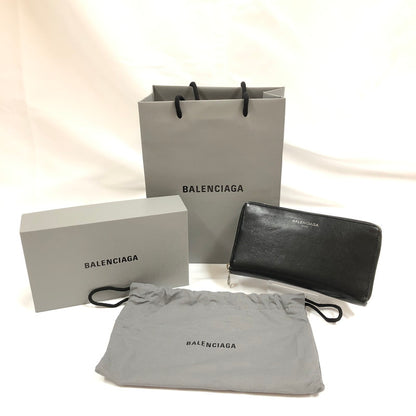 【中古品】【メンズ】 BALENCIAGA バレンシアガ ラウンドジップ長財布 アクセサリー 192-260820-sm-01-otoh カラー：ブラック 万代Net店