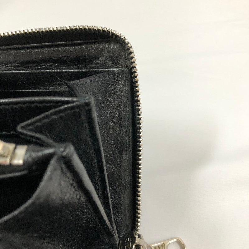 【中古品】【メンズ】 BALENCIAGA バレンシアガ ラウンドジップ長財布 アクセサリー 192-260820-sm-01-otoh カラー：ブラック 万代Net店