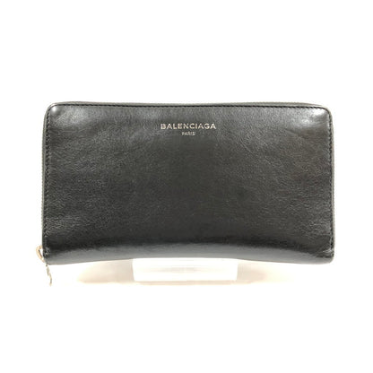 【中古品】【メンズ】 BALENCIAGA バレンシアガ ラウンドジップ長財布 アクセサリー 192-260820-sm-01-otoh カラー：ブラック 万代Net店