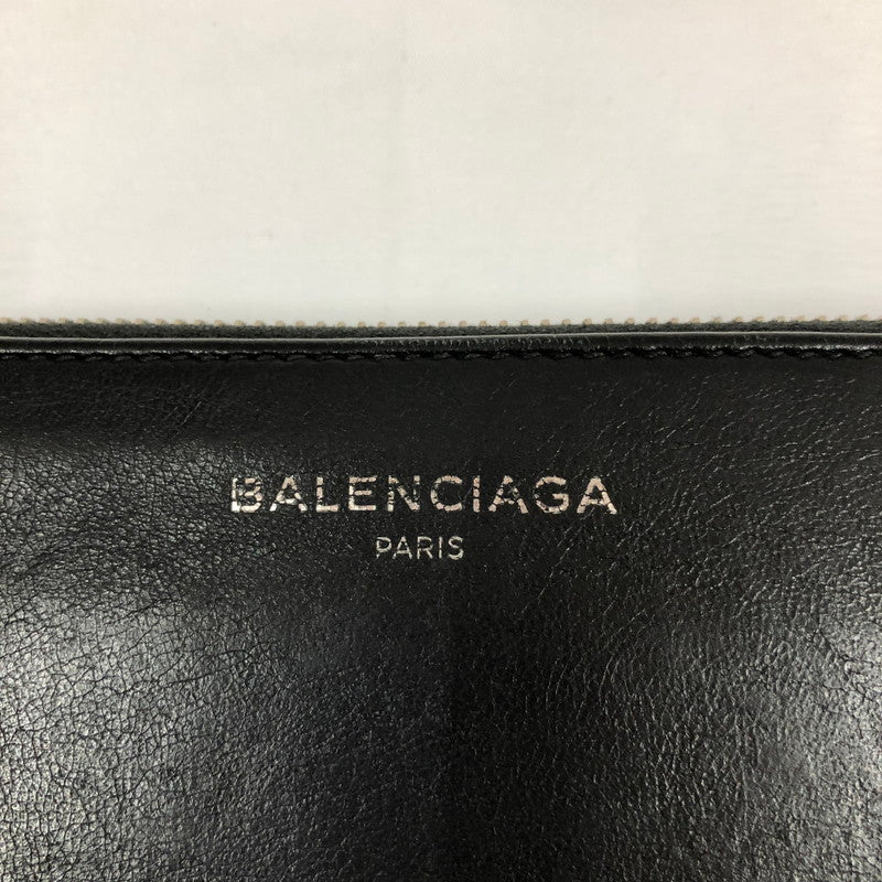 【中古品】【メンズ】 BALENCIAGA バレンシアガ ラウンドジップ長財布 アクセサリー 192-260820-sm-01-otoh カラー：ブラック 万代Net店
