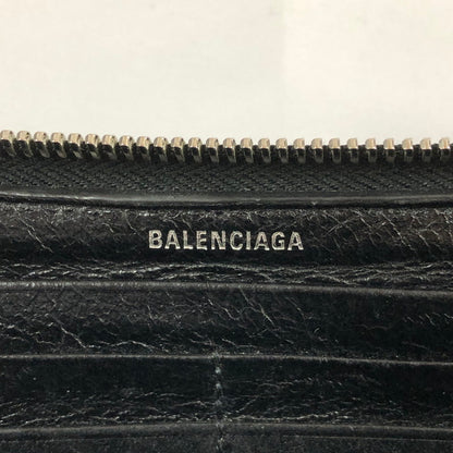 【中古品】【メンズ】 BALENCIAGA バレンシアガ ラウンドジップ長財布 アクセサリー 192-260820-sm-01-otoh カラー：ブラック 万代Net店