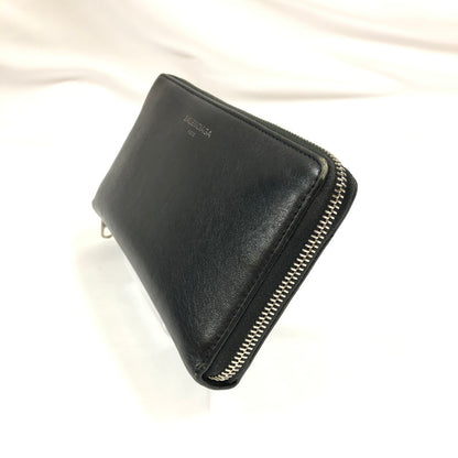 【中古品】【メンズ】 BALENCIAGA バレンシアガ ラウンドジップ長財布 アクセサリー 192-260820-sm-01-otoh カラー：ブラック 万代Net店