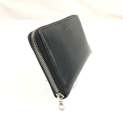 【中古品】【メンズ】 BALENCIAGA バレンシアガ ラウンドジップ長財布 アクセサリー 192-260820-sm-01-otoh カラー：ブラック 万代Net店