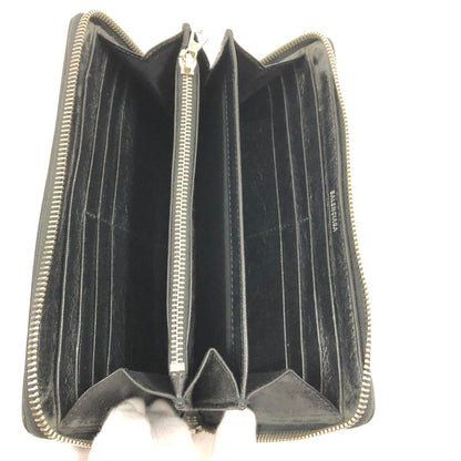 【中古品】【メンズ】 BALENCIAGA バレンシアガ ラウンドジップ長財布 アクセサリー 192-260820-sm-01-otoh カラー：ブラック 万代Net店