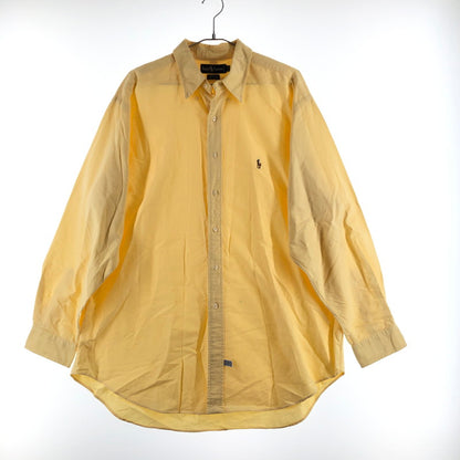 【中古品】【メンズ】 RALPHLAUREN ラルフローレン 長袖シャツ ボタンダウンシャツ 147-260619-sm-07-otoh カラー：レモンイエロー 万代Net店