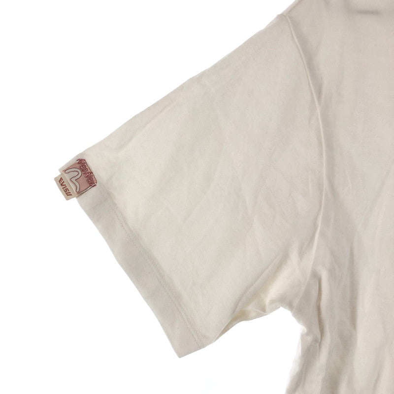 【中古品】【メンズ】 EVISU DID EVERYTHING エヴィス だるまと招き猫プリント Tシャツ 147-260618-sm-02-otoh サイズ：XS カラー：ホワイト 万代Net店