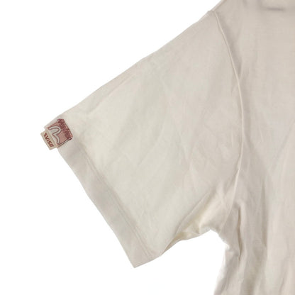 【中古品】【メンズ】 EVISU DID EVERYTHING エヴィス だるまと招き猫プリント Tシャツ 147-260618-sm-02-otoh サイズ：XS カラー：ホワイト 万代Net店