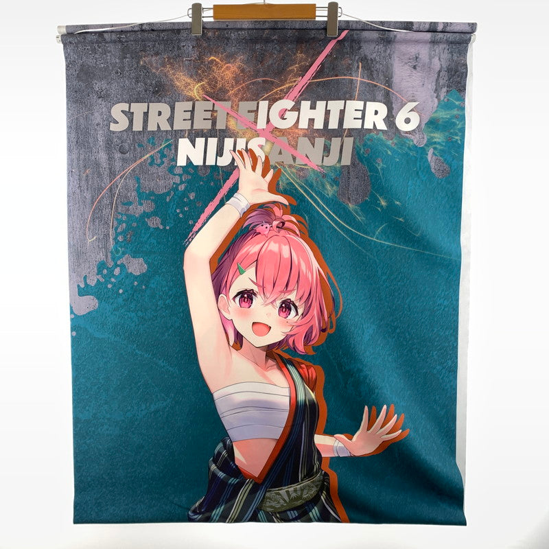【中古美品】 開封済み カプくじ にじさんじ 笹木咲 ほぼ等身大タペストリー 038-260917-st-02-otoh 万代Net店