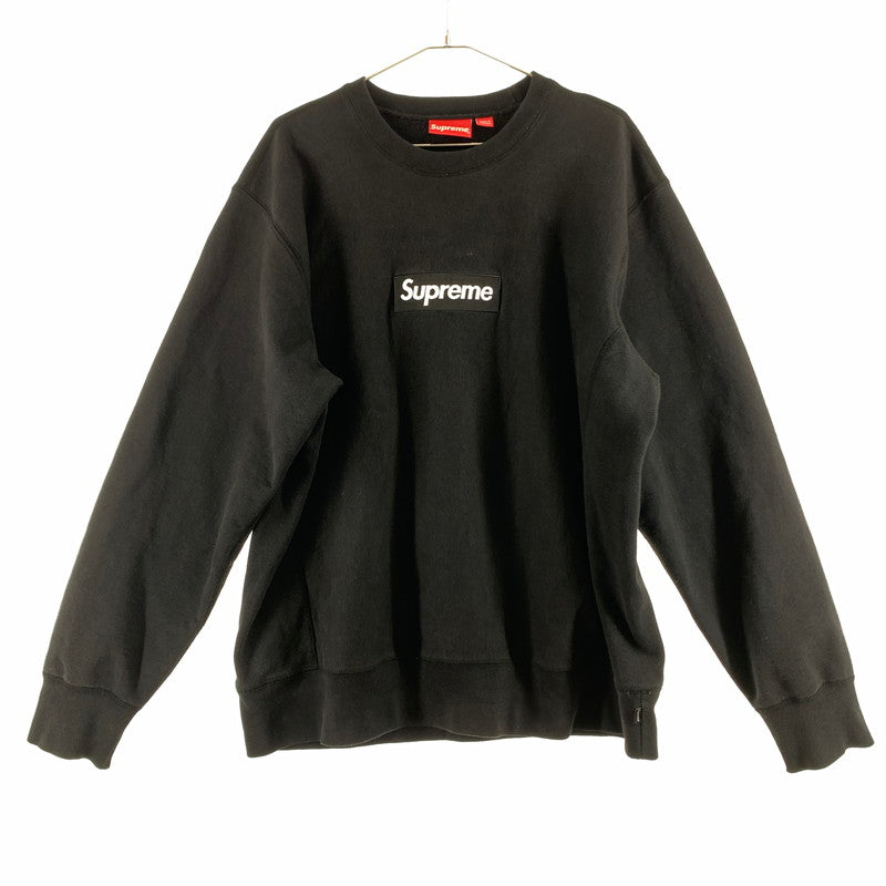 【中古品】【メンズ】 SUPREME シュプリーム BOX LOGO CREWNECK SHEATSHIRT スウェット 149-260527-sm-01-otoh サイズ：XL カラー：ブラック 万代Net店