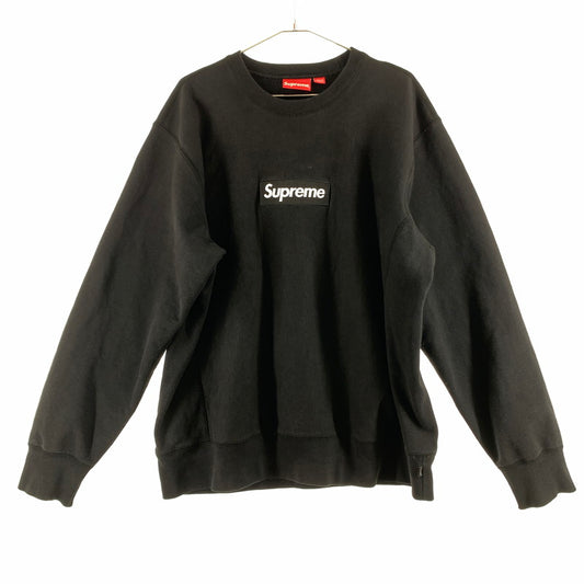 【中古品】【メンズ】 SUPREME シュプリーム BOX LOGO CREWNECK SHEATSHIRT スウェット 149-260527-sm-01-otoh サイズ：XL カラー：ブラック 万代Net店
