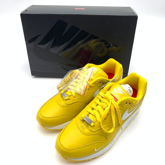 【中古美品】【メンズ】 Supreme × NIKE シュプリーム ナイキ HF8813-700 AIR MAX 1 87 SP スニーカー 靴 160-260601-st-12-otoh カラー：スピードイエロー/ホワイト 万代Net店