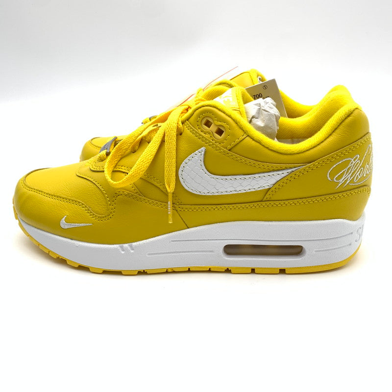 【中古美品】【メンズ】 Supreme × NIKE シュプリーム ナイキ HF8813-700 AIR MAX 1 87 SP スニーカー 靴 160-260601-st-12-otoh カラー：スピードイエロー/ホワイト 万代Net店