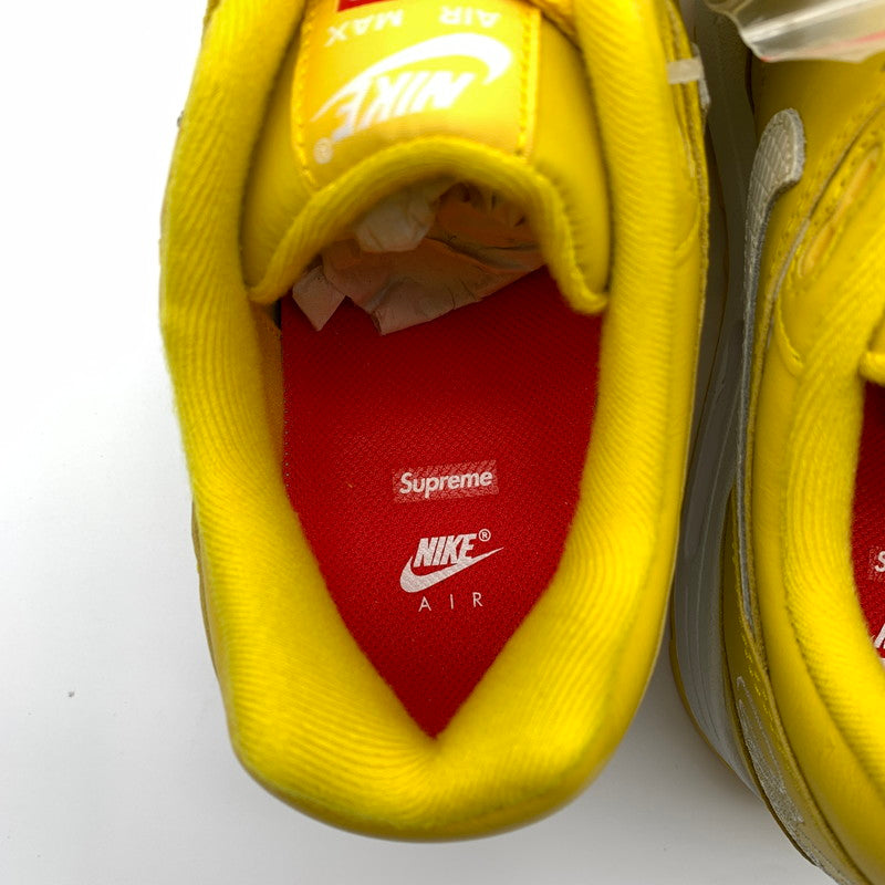 【中古美品】【メンズ】 Supreme × NIKE シュプリーム ナイキ HF8813-700 AIR MAX 1 87 SP スニーカー 靴 160-260601-st-12-otoh カラー：スピードイエロー/ホワイト 万代Net店