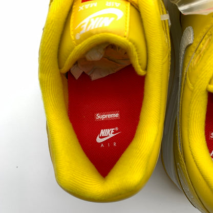 【中古美品】【メンズ】 Supreme × NIKE シュプリーム ナイキ HF8813-700 AIR MAX 1 87 SP スニーカー 靴 160-260601-st-12-otoh カラー：スピードイエロー/ホワイト 万代Net店