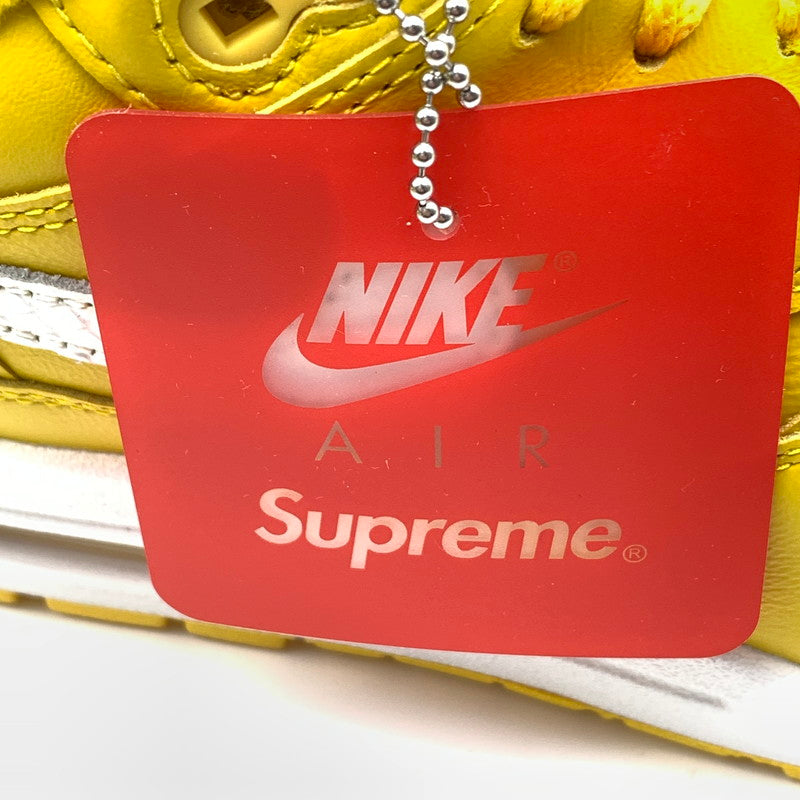 【中古美品】【メンズ】 Supreme × NIKE シュプリーム ナイキ HF8813-700 AIR MAX 1 87 SP スニーカー 靴 160-260601-st-12-otoh カラー：スピードイエロー/ホワイト 万代Net店