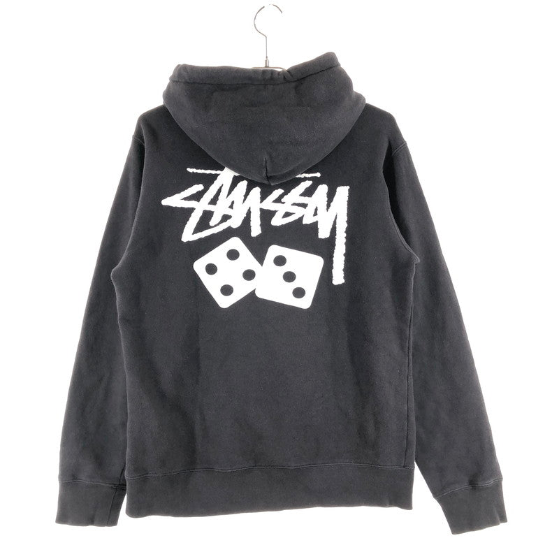 【中古品】【メンズ】 STUSSY Dice Hoodie Roll The Dice ステューシー ダイス フーディ スウェットパーカー 147-260617-sm-06-otoh サイズ：S カラー：ブラック 万代Net店