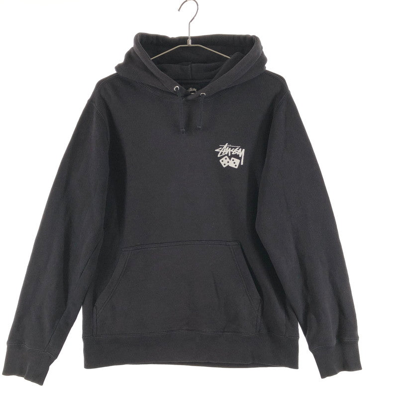 【中古品】【メンズ】 STUSSY Dice Hoodie Roll The Dice ステューシー ダイス フーディ スウェットパーカー 147-260617-sm-06-otoh サイズ：S カラー：ブラック 万代Net店
