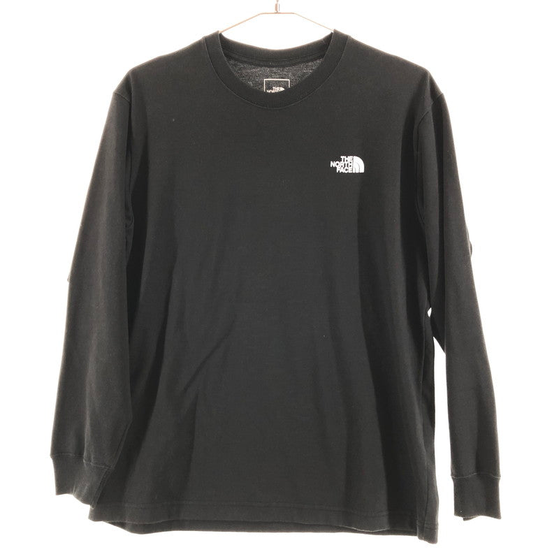 【中古品】【メンズ】 THE NORTH FACE NT32230 BACK SQUARE LOGO LS TEE ザ・ノース・フェイス 長袖Tシャツ 144-260617-sm-04-otoh サイズ：S カラー：ブラック 万代Net店