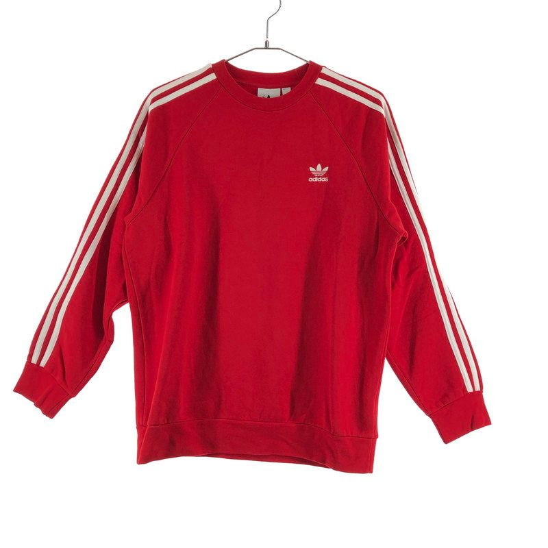【中古品】【メンズ】 Adidas originals 3 Stripes Crew アディダス オリジナル 3 ストライプス クルーネック スウェットシャツ トレーナー 147-260616-sm-03-otoh サイズ：M カラー：レッド 万代Net店