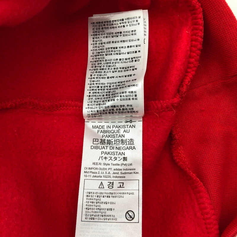 【中古品】【メンズ】 Adidas originals 3 Stripes Crew アディダス オリジナル 3 ストライプス クルーネック スウェットシャツ トレーナー 147-260616-sm-03-otoh サイズ：M カラー：レッド 万代Net店