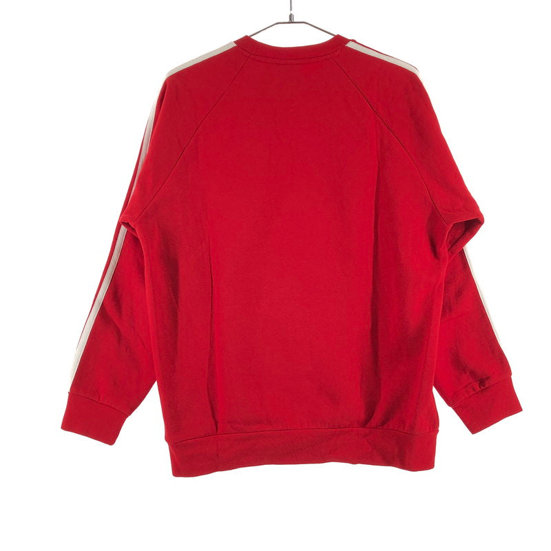【中古品】【メンズ】 Adidas originals 3 Stripes Crew アディダス オリジナル 3 ストライプス クルーネック スウェットシャツ トレーナー 147-260616-sm-03-otoh サイズ：M カラー：レッド 万代Net店