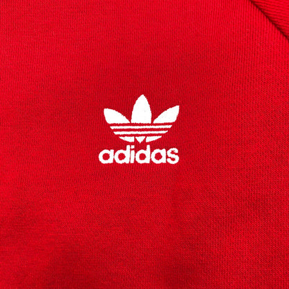 【中古品】【メンズ】 Adidas originals 3 Stripes Crew アディダス オリジナル 3 ストライプス クルーネック スウェットシャツ トレーナー 147-260616-sm-03-otoh サイズ：M カラー：レッド 万代Net店