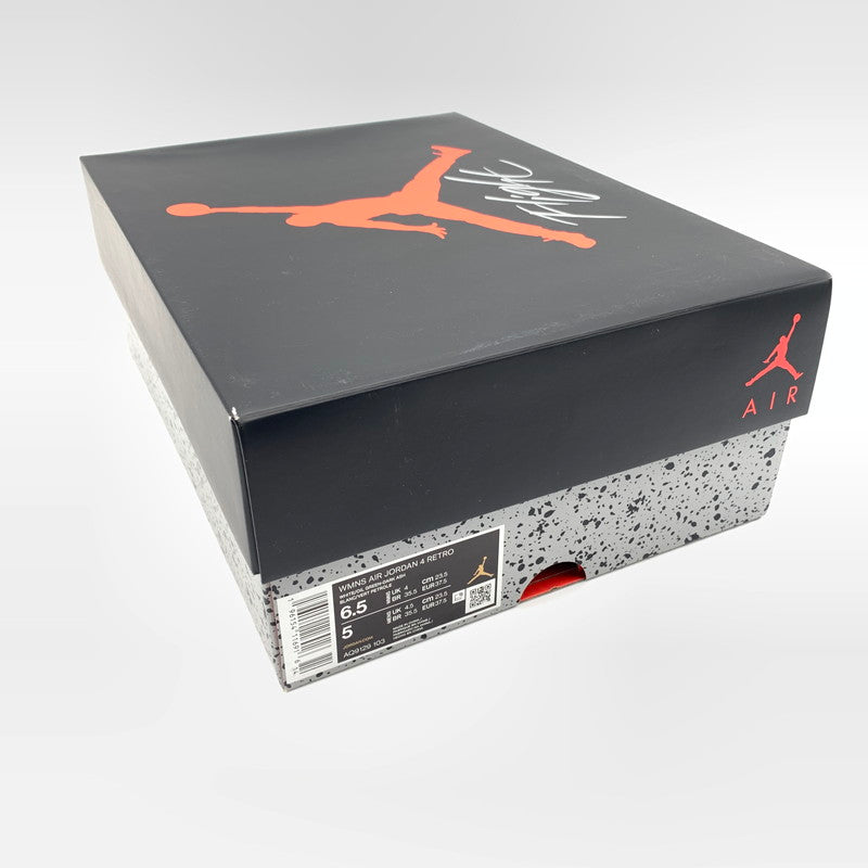 【中古品】【レディース】 NIKE ナイキ AQ9129-103 WMNS AIR JORDAN 4 RETRO スニーカー 靴 160-260601-st-13-otoh カラー：ホワイト/オイルグリーン/ダークアイリス/ニュートラルグレー 万代Net店
