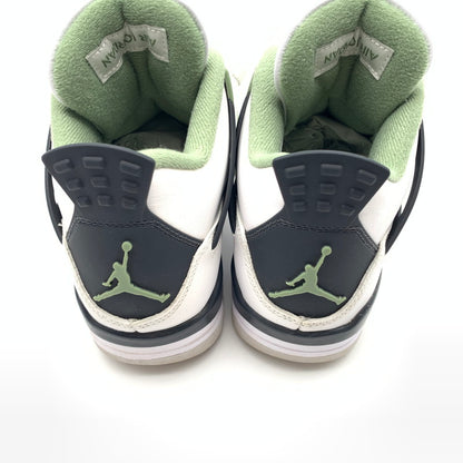 【中古品】【レディース】 NIKE ナイキ AQ9129-103 WMNS AIR JORDAN 4 RETRO スニーカー 靴 160-260601-st-13-otoh カラー：ホワイト/オイルグリーン/ダークアイリス/ニュートラルグレー 万代Net店