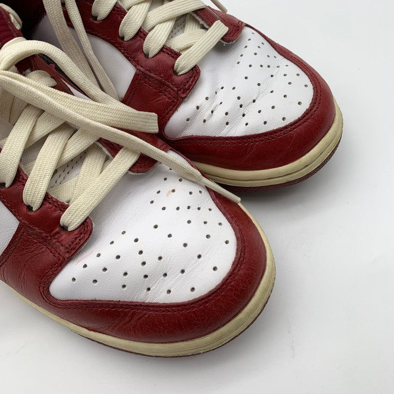 【中古品】【レディース】 NIKE ナイキ FJ4555-100 WMNS DUNK LOW PRM "TEAM RED AND WHITE" スニーカー 靴 160-260601-st-17-otoh カラー：ホワイト/チームレッド/ココナッツミルク 万代Net店