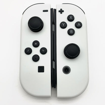 【中古美品】 開封済み　Nintendo Switch(有機ELモデル) Joy-Con(L) (R) ホワイト 本体 034-261020-st-01-otoh 万代Net店