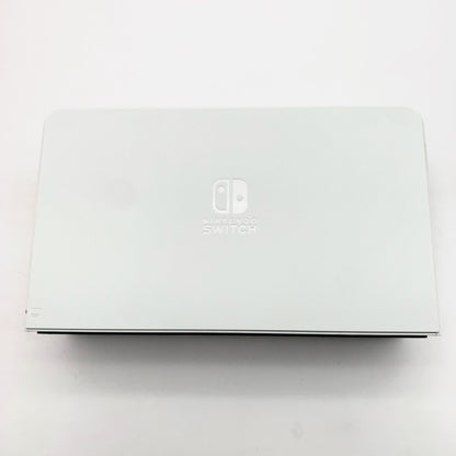 【中古美品】 開封済み　Nintendo Switch(有機ELモデル) Joy-Con(L) (R) ホワイト 本体 034-261020-st-01-otoh 万代Net店