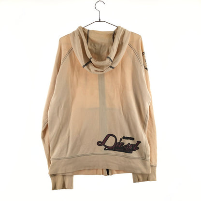 【中古品】【メンズ】 DIESEL ディーゼル ヴィンテージ風 フルジップアップ パーカー 147-260617-sm-08-otoh サイズ：L カラー：薄いベージュ 万代Net店