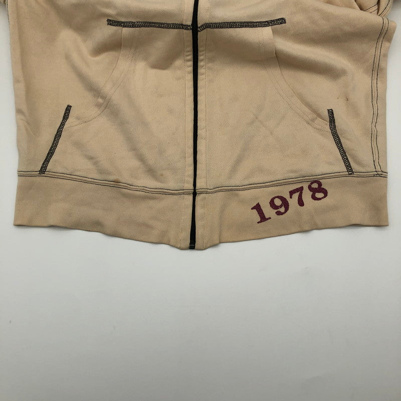 【中古品】【メンズ】 DIESEL ディーゼル ヴィンテージ風 フルジップアップ パーカー 147-260617-sm-08-otoh サイズ：L カラー：薄いベージュ 万代Net店