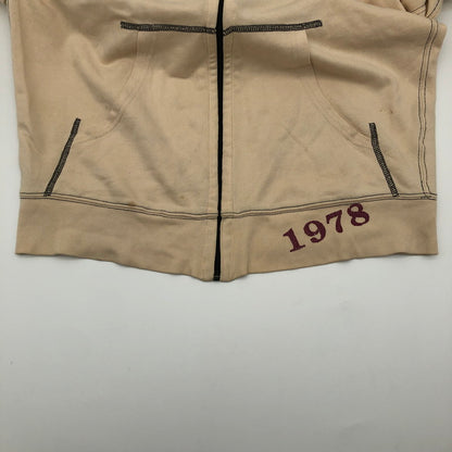 【中古品】【メンズ】 DIESEL ディーゼル ヴィンテージ風 フルジップアップ パーカー 147-260617-sm-08-otoh サイズ：L カラー：薄いベージュ 万代Net店