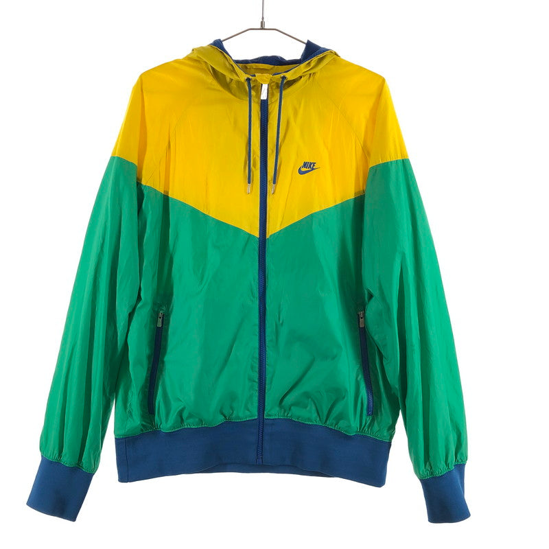 【中古品】【メンズ】 NIKE 343425-330 ナイキ ウインドランナー ナイロン ジャケット 147-260617-sm-10-otoh カラー：イエロー　グリーン 万代Net店