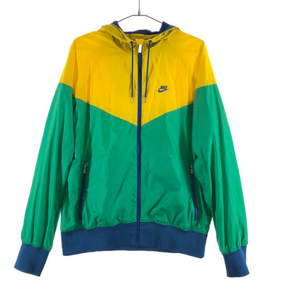 【中古品】【メンズ】 NIKE 343425-330 ナイキ ウインドランナー ナイロン ジャケット 147-260617-sm-10-otoh カラー：イエロー　グリーン 万代Net店